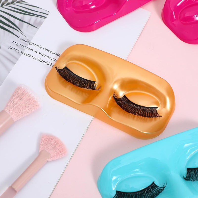 Assorted Color Eyelash Storage Trays for False Eyelash Organization, Thickened PVC Lash Holders, Organizer for Lash Techs and Beginners - Image 2