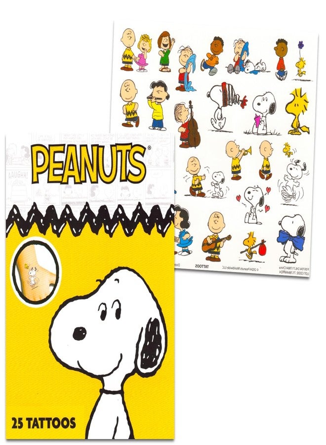 Peanuts Hooded Towel Travel Set for Kids - Bundle with Bath Towel Poncho Featuring Snoopy, Charlie Brown Plus Tattoos, Stickers, More | Peanuts Bathroom Set for Boys, Girls - Image 3