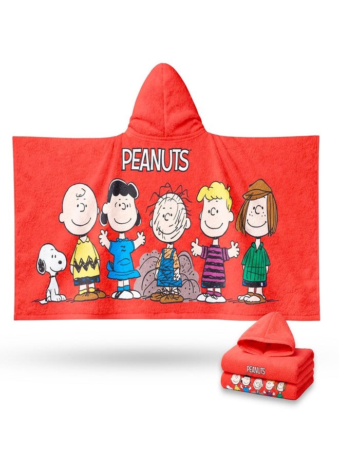 Peanuts Hooded Towel Travel Set for Kids - Bundle with Bath Towel Poncho Featuring Snoopy, Charlie Brown Plus Tattoos, Stickers, More | Peanuts Bathroom Set for Boys, Girls - Image 2