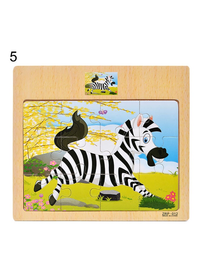 Wooden Animal Themed Jigsaw Puzzles Set - Image 1