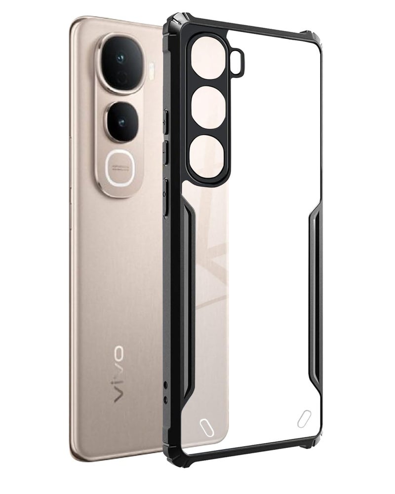 Spazy Case® Vivo Y400 Back Cover | Transparent Crystal Clear Hard PC Back Case with TPU Bumper, Drop Protection Case Cover for Vivo Y400 - Image 1