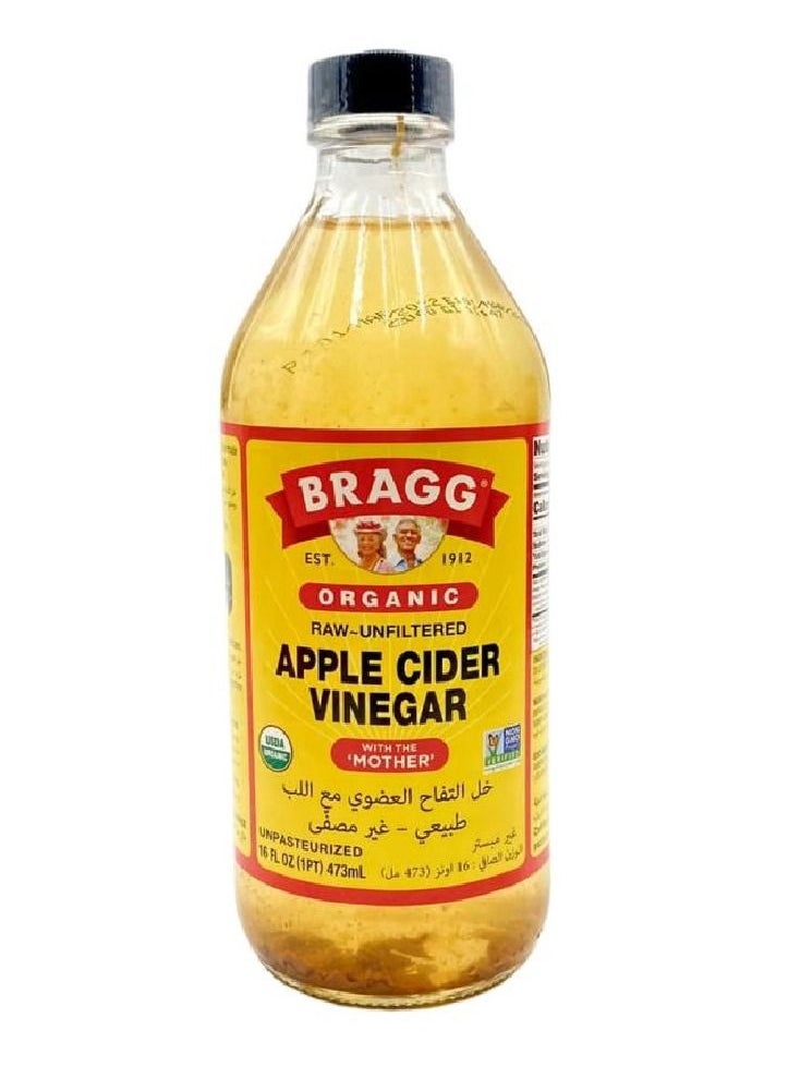 Bragg - Raw Organic Apple Cider Vinegar with The Mother Unfiltered - 473 ml - Image 1