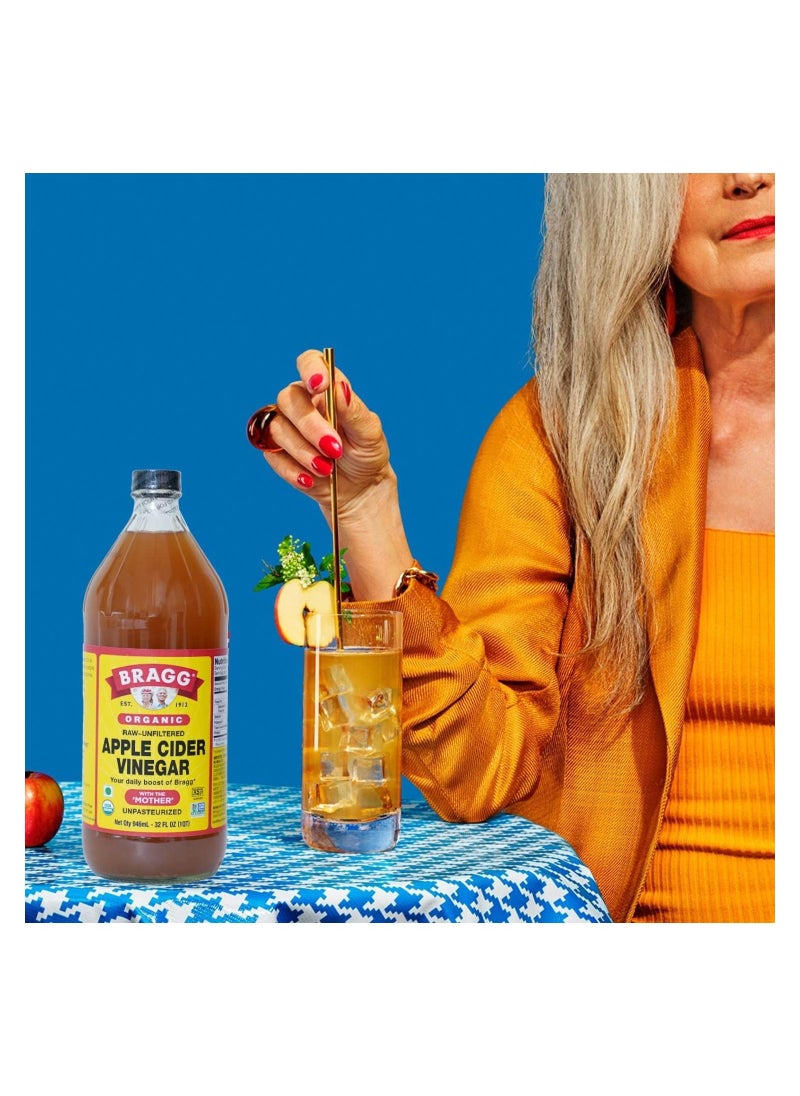 Bragg - Raw Organic Apple Cider Vinegar with The Mother Unfiltered - 473 ml - Image 1