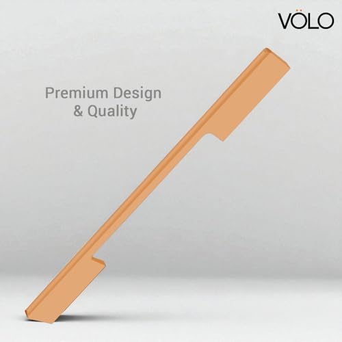 VOLO Wardrobe Cabinet Handle – Multi-Use Pull Handle for Wardrobe, Drawer, Sliding Closet, and Door in Kitchen, Office, and Bedroom Pack of 1 (Rose Gold, 288MM (12 Inch)) - Image 4