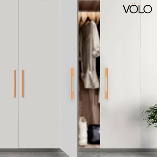 VOLO Wardrobe Cabinet Handle – Multi-Use Pull Handle for Wardrobe, Drawer, Sliding Closet, and Door in Kitchen, Office, and Bedroom Pack of 1 (Rose Gold, 288MM (12 Inch)) - Image 5