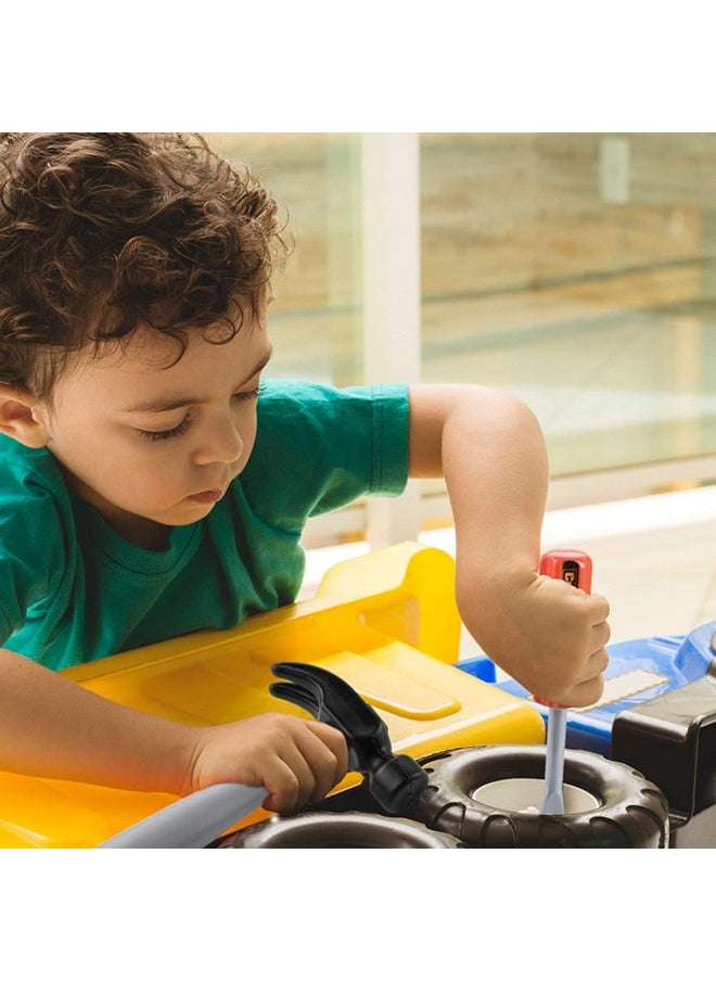 سوبر توي - مجموعة أدوات السيارات الميكانيكية من SUPER TOY للأطفال، مجموعة أدوات البناء للأطفال للعب التظاهري، هدية عيد ميلاد للأطفال للأولاد والبنات من سن 3 سنوات فما فوق (عبوة من 14 قطعة) - Image 1