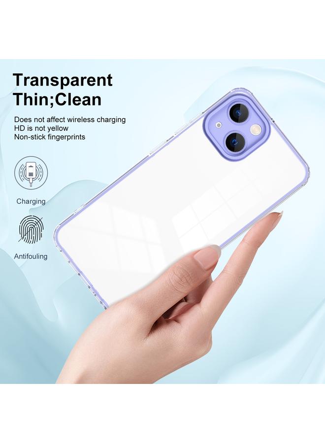 اس-توب جراب لهاتف iPhone 15 3 في 1، جراب هاتف شفاف من مادة TPU بلون الكمبيوتر الشخصي - Image 4