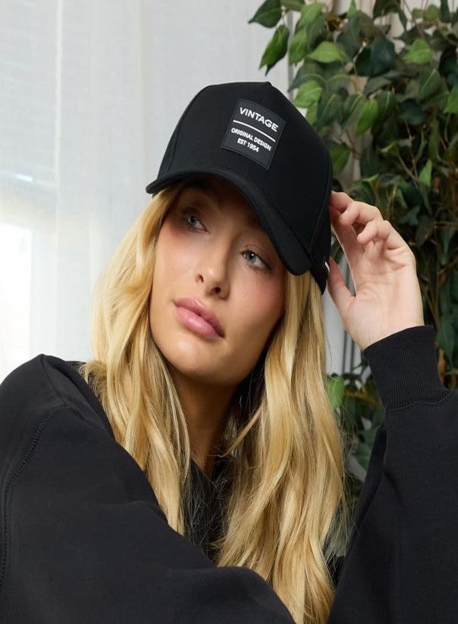 VINTAGE HAVANA Rise 19 Trucker Hats Women & Men Black/White | Western Retro Adjustable Snapback Hat | Preppy Cute Trendy Fashion Baseball Cap - Image 2