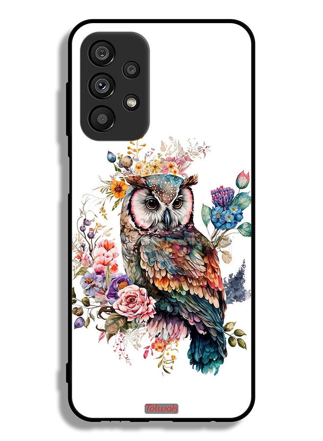 Tolwak Samsung Galaxy A23 5G Protective Case Cover Owl Abstract Art - Image 1