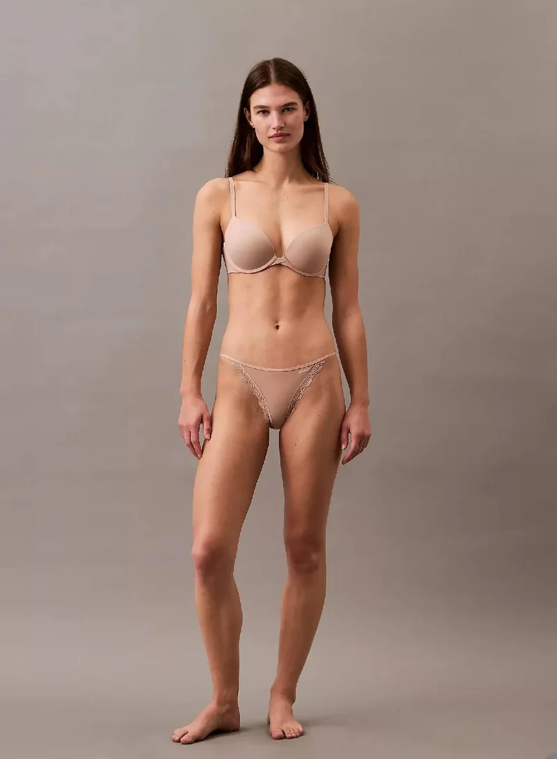 Calvin Klein Cedar Bikini Briefs - Micro Stretch with Lace for Women | Best Price UAE