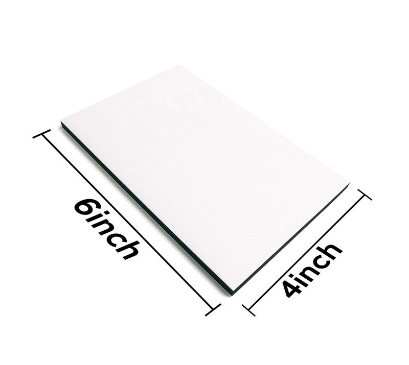 Bastex 5 Piece 4x6 inch Rubber Stamping Blanks. Linoleum Block for Stamp Making, Printmaking and Lino Carving Blocks. White and Black for Easy Design Print. - Image 3