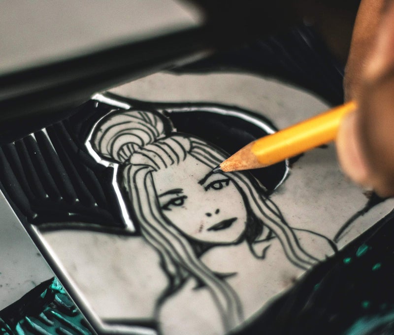 Bastex 5 Piece 4x6 inch Rubber Stamping Blanks. Linoleum Block for Stamp Making, Printmaking and Lino Carving Blocks. White and Black for Easy Design Print. - Image 5