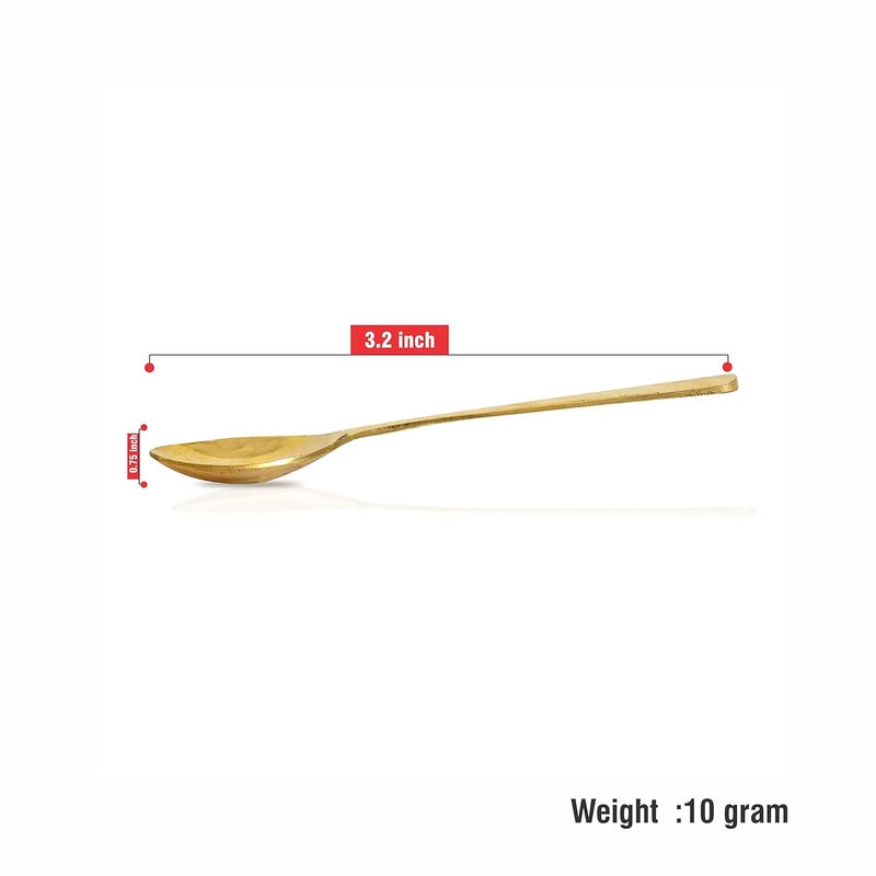 Pure Source India Brass Spice Box Set For Kitchen With Spoon (7 Containers,125 ml Each) with 7 spoon - Image 5