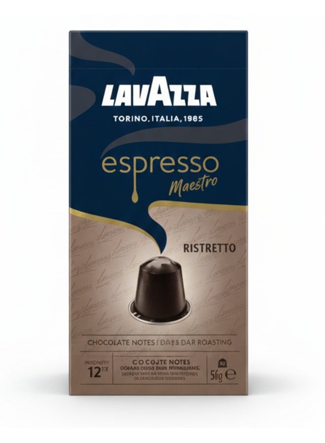 Lavazza Nespresso Compatible Espresso Maestro Ristretto  10 Coffee Capsules 57g