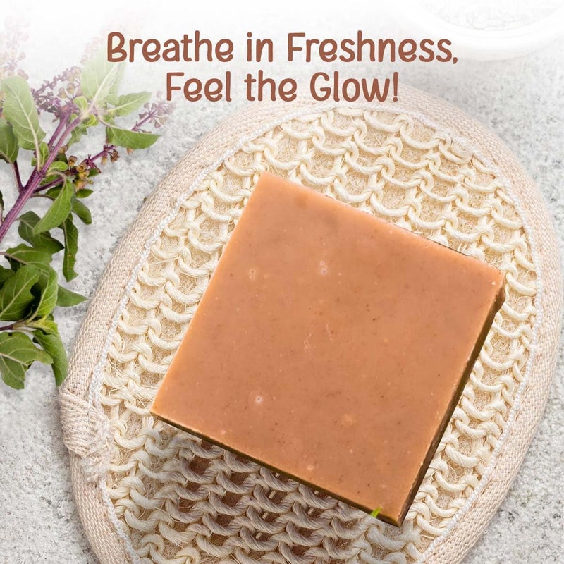 Naturalis Neem Soap for Skin Itching with Pure Camphor and Tulsi  Handmade and Organic Soap Bar ColdProcessed Natural Skin Care Ideal for Acne and Blemishes100g - Image 3