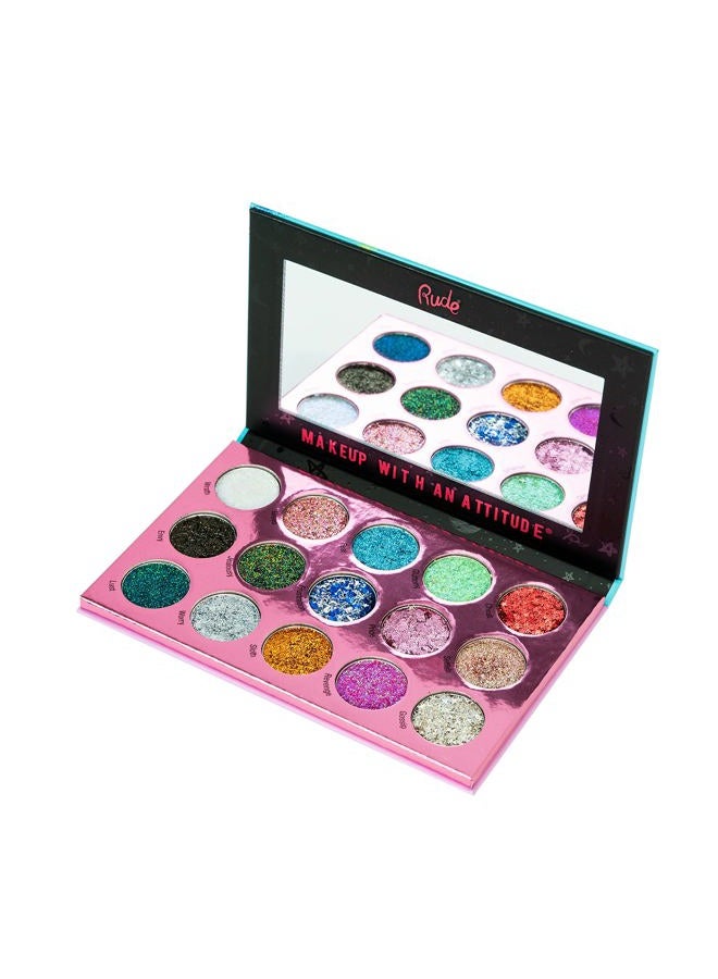 Rude Sin of Glittony Glitter Palette 15 Eyeshadow Palette - Image 2