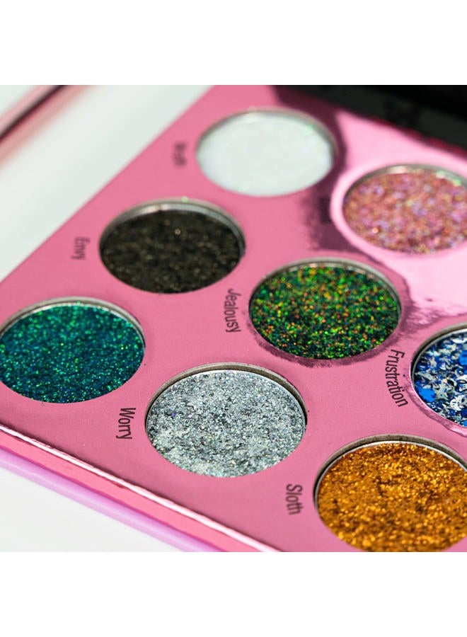 Rude Sin of Glittony Glitter Palette 15 Eyeshadow Palette - Image 3