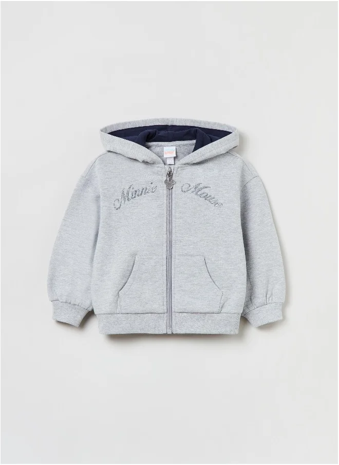 او في اس Ovs Baby Girl Disney Baby Minnie Mouse Full-Zip Sweatshirt With Hood