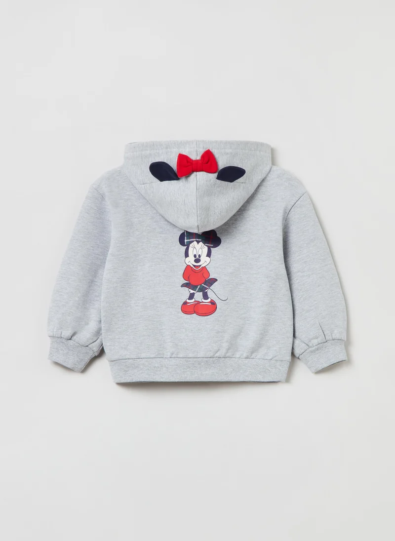 Ovs Ovs Baby Girl Disney Baby Minnie Mouse Full-Zip Sweatshirt With Hood