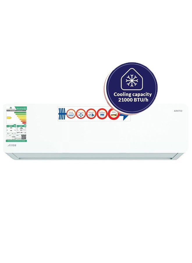 21,000 BTU Cooling & 6,210 BTU Heating Split AC, Double Layer Air Louver, Auto Cleaner, Remote Control, White Color | Model Name: RO-24CBA22-H