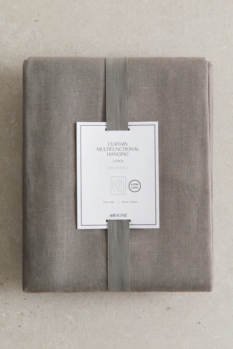 H&M 2-pack linen-blend curtain lengths
