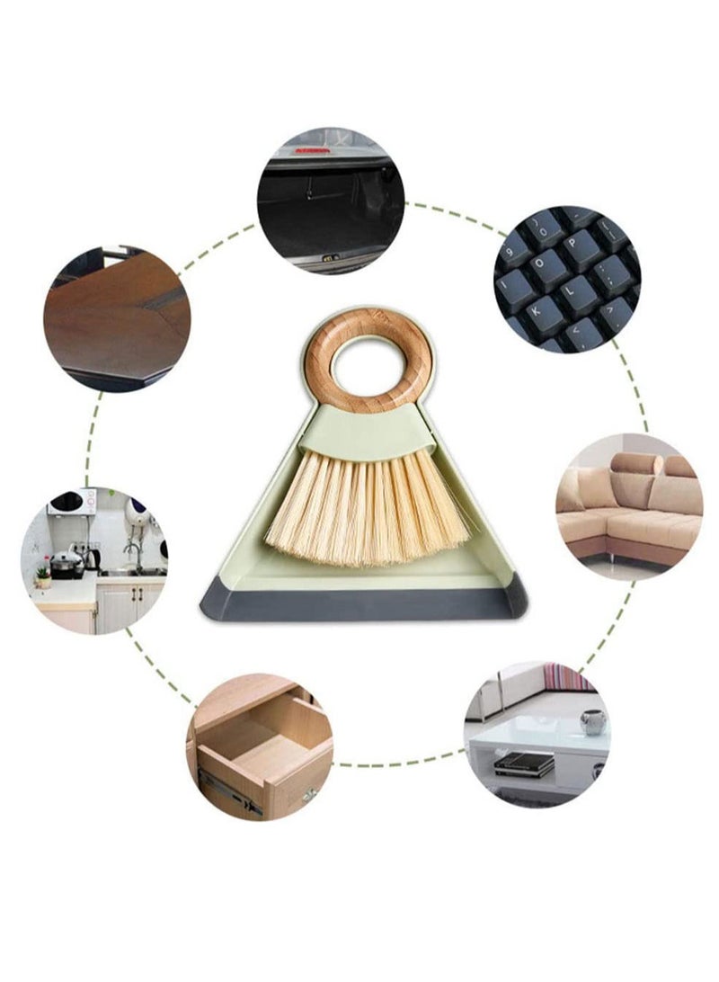 MIBRU Coffee table cleaning brush wooden ring kitchen for coffee tools tables corner - Image 2