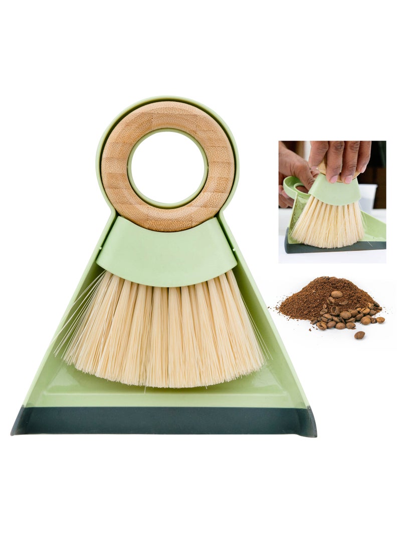 MIBRU Coffee table cleaning brush wooden ring kitchen for coffee tools tables corner - Image 1