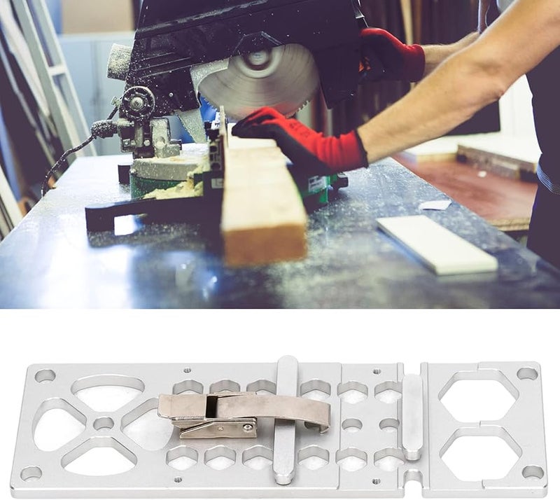 Aluminum Alloy Circular Saw Guide Rail Stopper Right Angle Track Square Accessories - Image 3