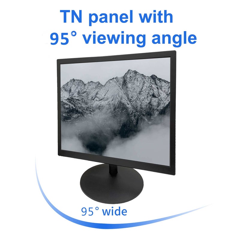 SKitphrati 17" Monitor Square Monitor 1280 X 1024 with 45% sRGB Color Correction and 5:4 Aspect Ratio, 75 Hz, VESA Mountable, VGA, HDMI, TN Panel - Image 5