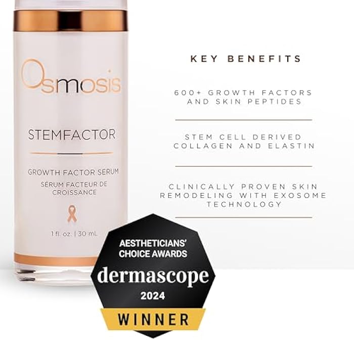 Osmosis STEMFACTOR Growth Factor Facial Serum Stimulates Stem Cells To Visibly Improve Signs of Aging and Damage, 1 fl oz - Image 3