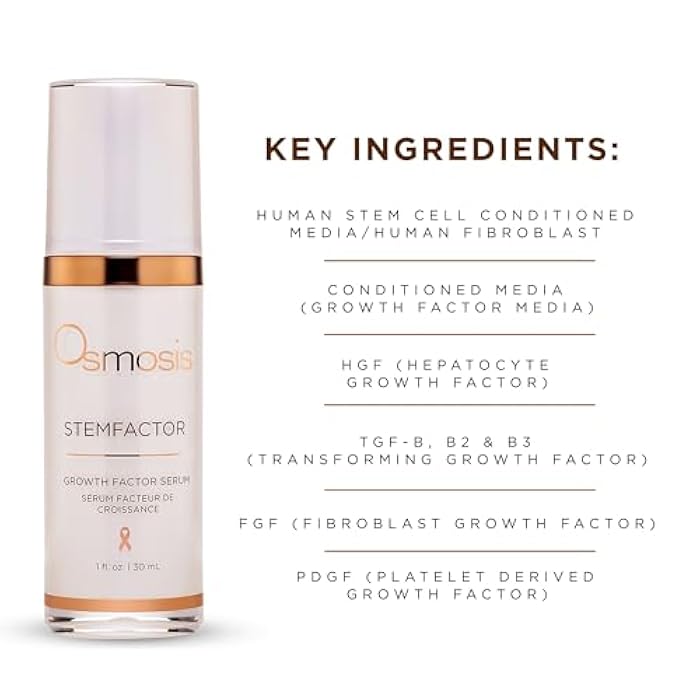 Osmosis STEMFACTOR Growth Factor Facial Serum Stimulates Stem Cells To Visibly Improve Signs of Aging and Damage, 1 fl oz - Image 4