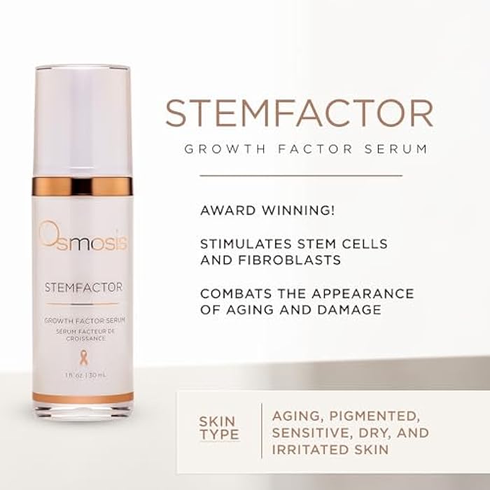 Osmosis STEMFACTOR Growth Factor Facial Serum Stimulates Stem Cells To Visibly Improve Signs of Aging and Damage, 1 fl oz - Image 2