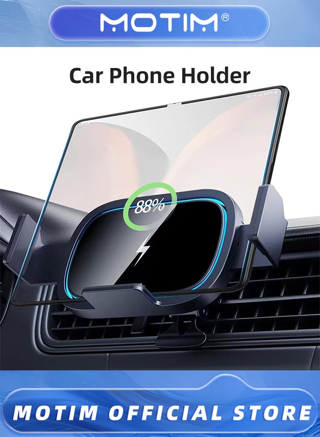 Motim Wireless Car Charger 15W Fast Charging Car Mount Phone Holder for Galaxy Z Fold/Note - Image 2