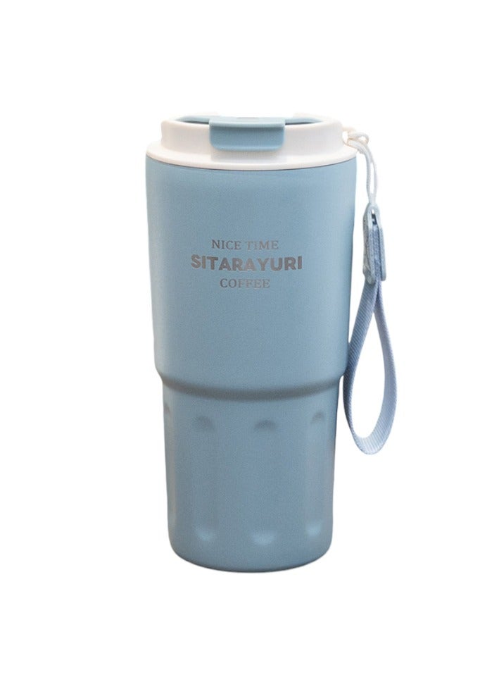 Sitarayuri Vacuum Insulated Bottle, Stainless Steel 600ML - Baby blue - Image 2