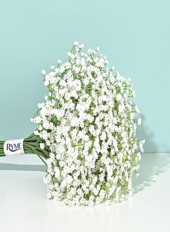 Ryme Set of 3 Artificial Baby Breath Flowers Bunch for Vase & Pot | Realistic Faux Floral Décor for Home, Living Room, Office, Wedding & Party (Vase Not Included) - Image 1