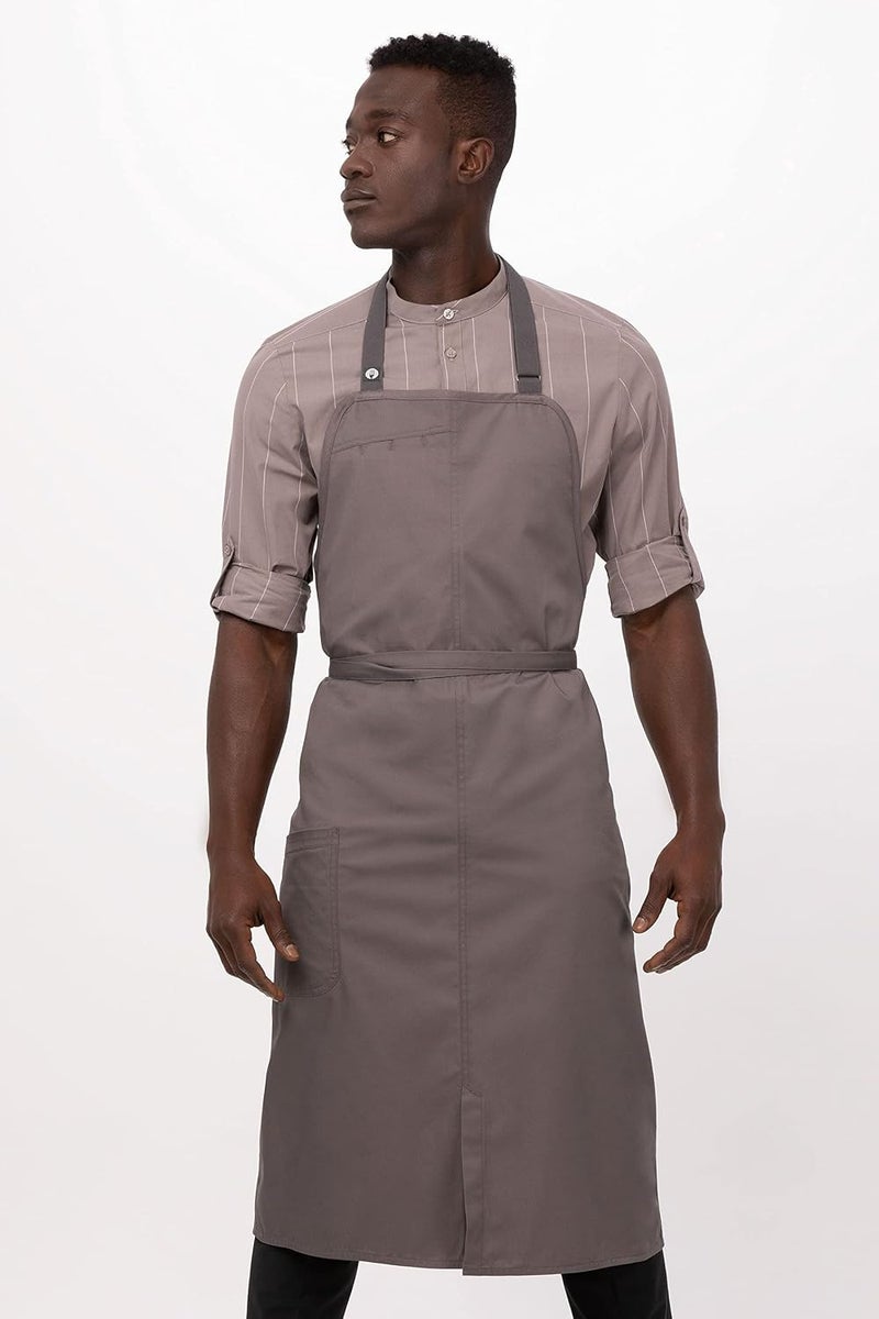 Chef Works mens Brio Chef's Bib Apron Aprons - Image 4