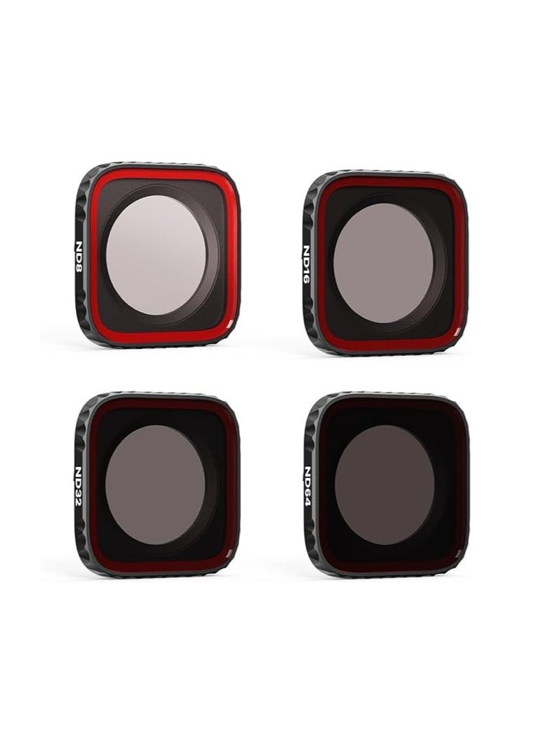 Waterproof Lens Filter Set for Insta 360 Ace Pro with ND8 ND16 ND32 ND64 Neutral Density Filters and Accessories - Image 1