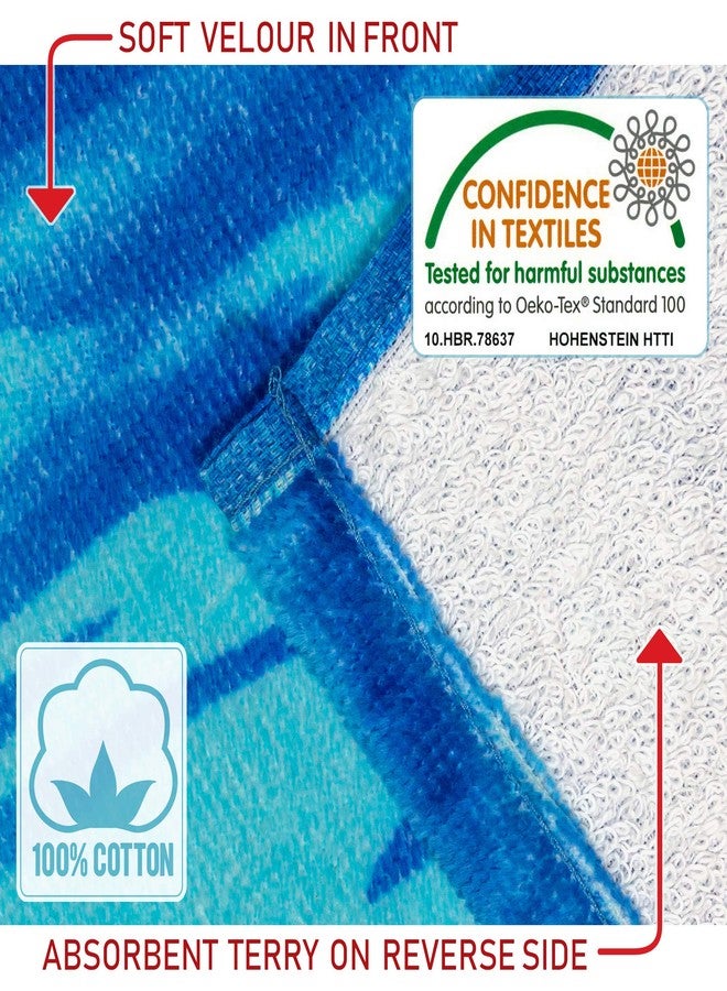Softerry Dolphins Beach Towel 30 x 60 inch 100% Cotton Coral Reef and Fishes Tropical Island (Dolphins, One Towel) - Image 3