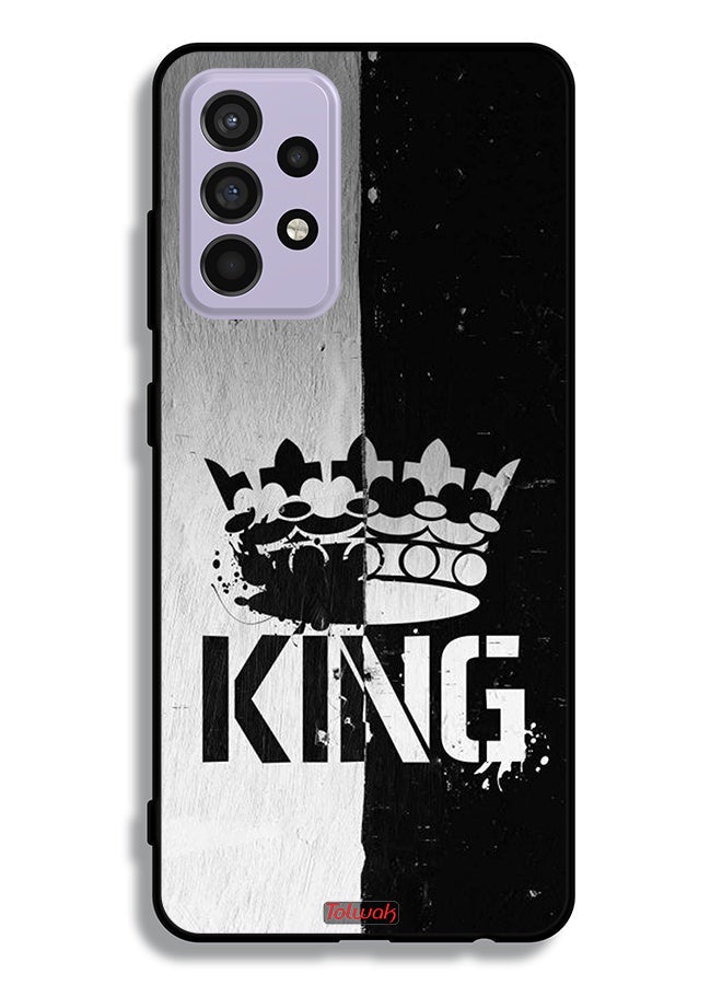 Tolwak Samsung Galaxy A52 4G Protective Case Cover King Vintage - Image 1