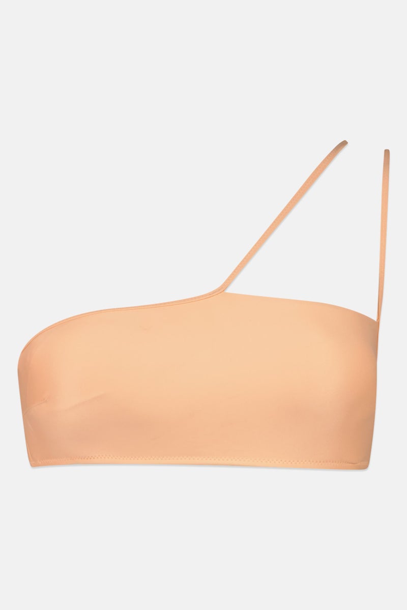 Aerie Women Plain Padded Bra, Peach  - Image 2