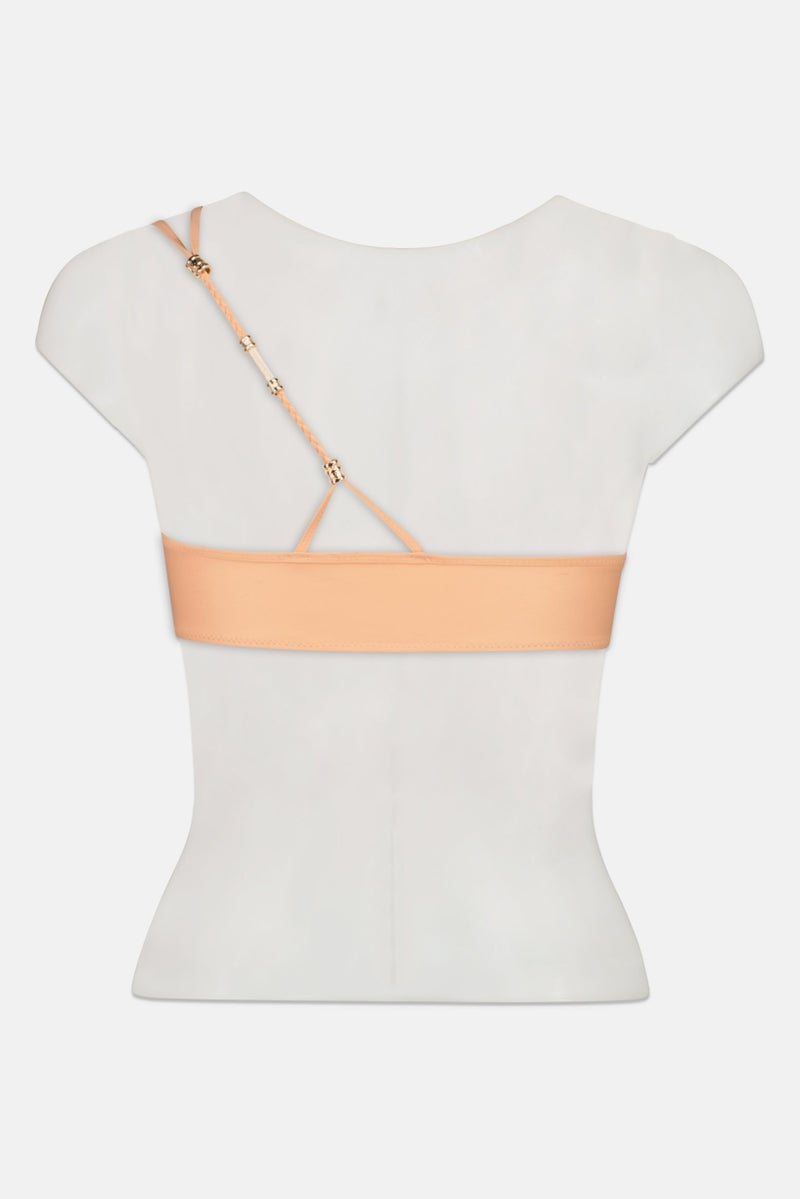 Aerie Women Plain Padded Bra, Peach  - Image 3