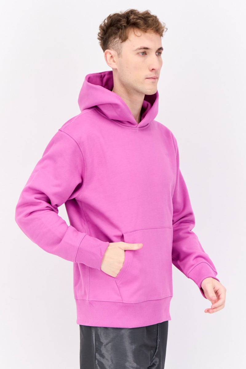 adidas Originals Men Sportswear Fit Long Sleeve Outdoor Hoodie, Pink - Image 4