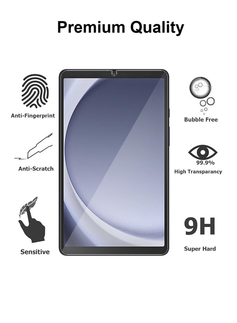 For Samsung Galaxy A9 8.7 inch Tempered Glass Screen Protector – High Transparency, Delicate Touch, Smooth Arc Edges, Easy Installation, Screen Protector - Image 3