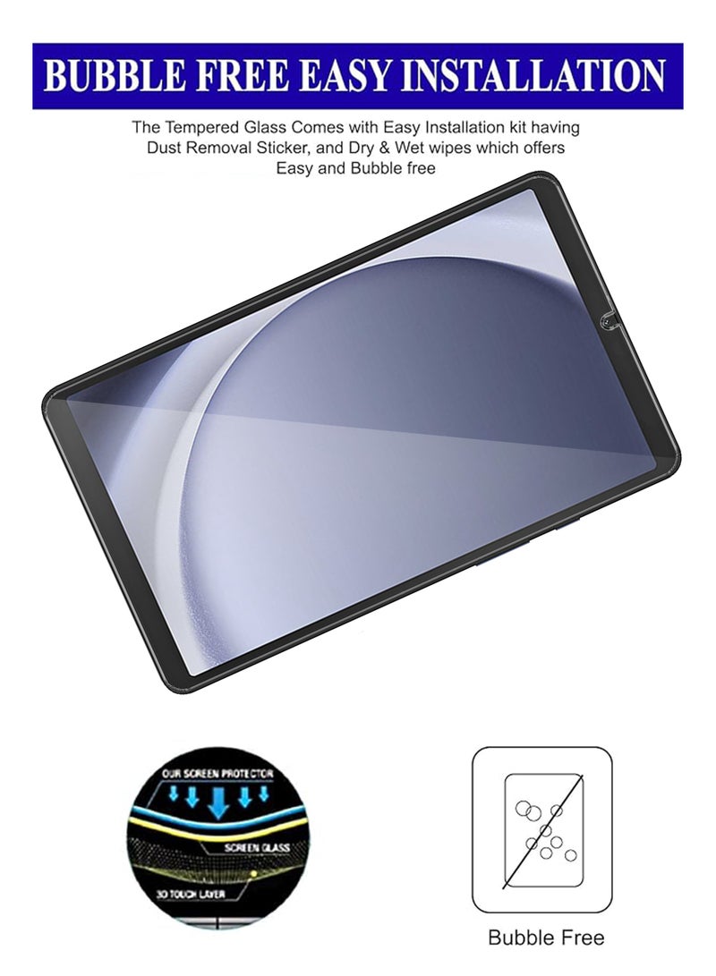 For Samsung Galaxy A9 8.7 inch Tempered Glass Screen Protector – High Transparency, Delicate Touch, Smooth Arc Edges, Easy Installation, Screen Protector - Image 2