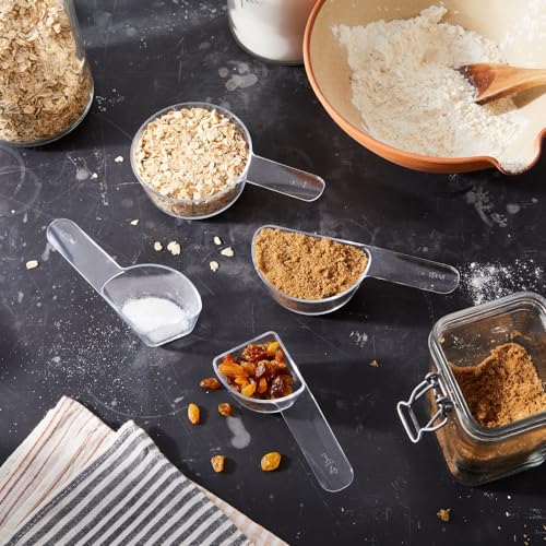 Welcome Industries Visual Measuring Cups EasyRead Fraction Shaped Measuring Cups Clear Shatterproof and Dishwasher Safe Made in USA - Image 3