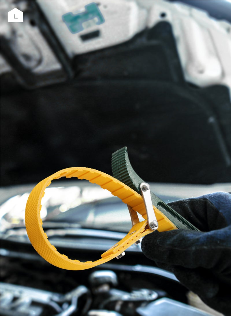 LAWAZIM Rubber Strap Oil Filter Wrench 12 Inch | Belt Type Oil Filter Wrench Car Multi-Purpose Adjustable Filter removal Wrench Auto Engine Tools Motorcycle Repair Belt Wrench for Filter and Pipe  - Image 5
