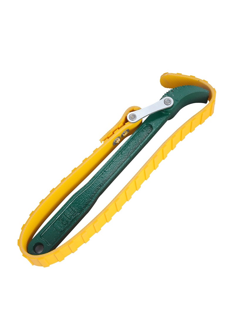 Rubber Strap Oil Filter Wrench 12 Inch | Belt Type Oil Filter Wrench Car Multi-Purpose Adjustable Filter removal Wrench Auto Engine Tools Motorcycle Repair Belt Wrench for Filter and Pipe