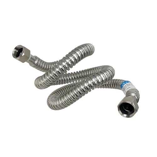 PROCURU موصل مرن من الفولاذ المقاوم للصدأ PROCURU 1-Pack 3/4" FIP x 36" (3Ft) لمياه السخان، معتمد كآمن (6WAA36-1P) - Image 1