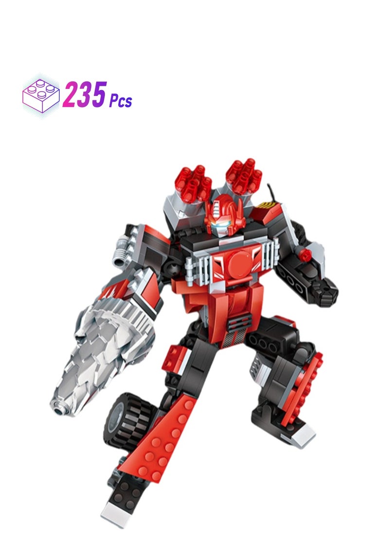 235pcs Drilling Car Three-Change Robot Model Set Building Blocks Leisure Decompression Assembly Building Assembly Toys Children Adult Home Decorations  - Image 1