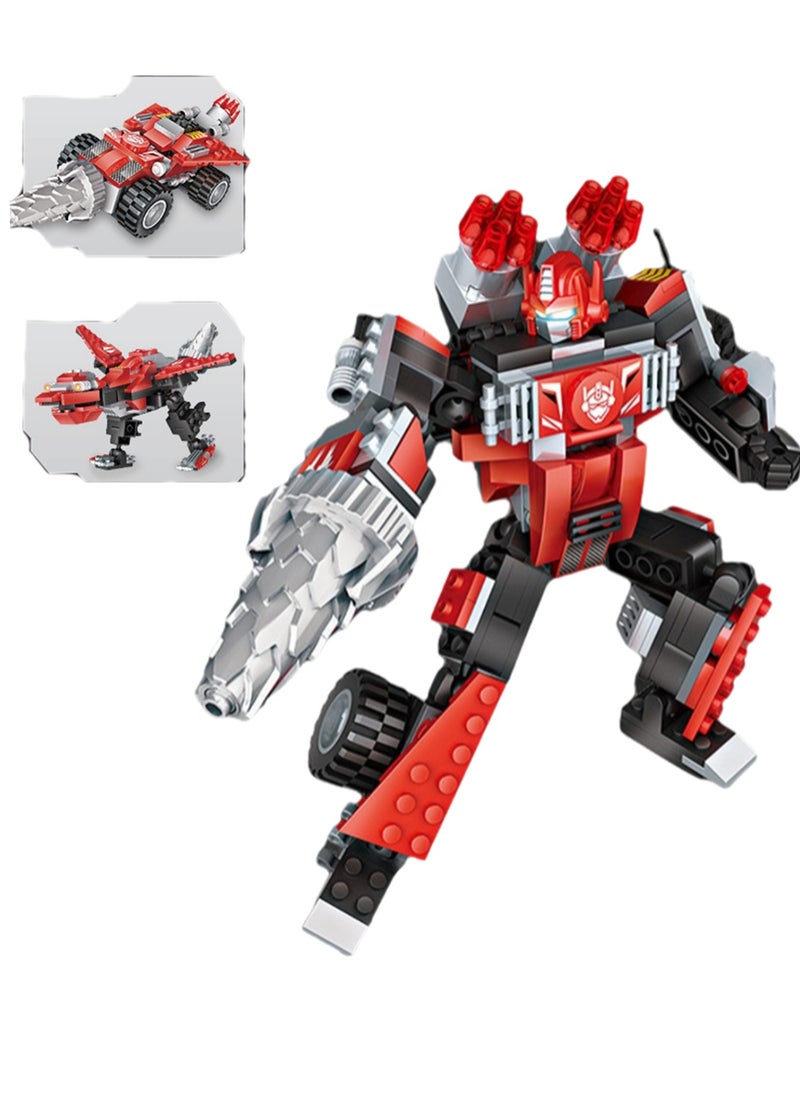 235pcs Drilling Car Three-Change Robot Model Set Building Blocks Leisure Decompression Assembly Building Assembly Toys Children Adult Home Decorations  - Image 2